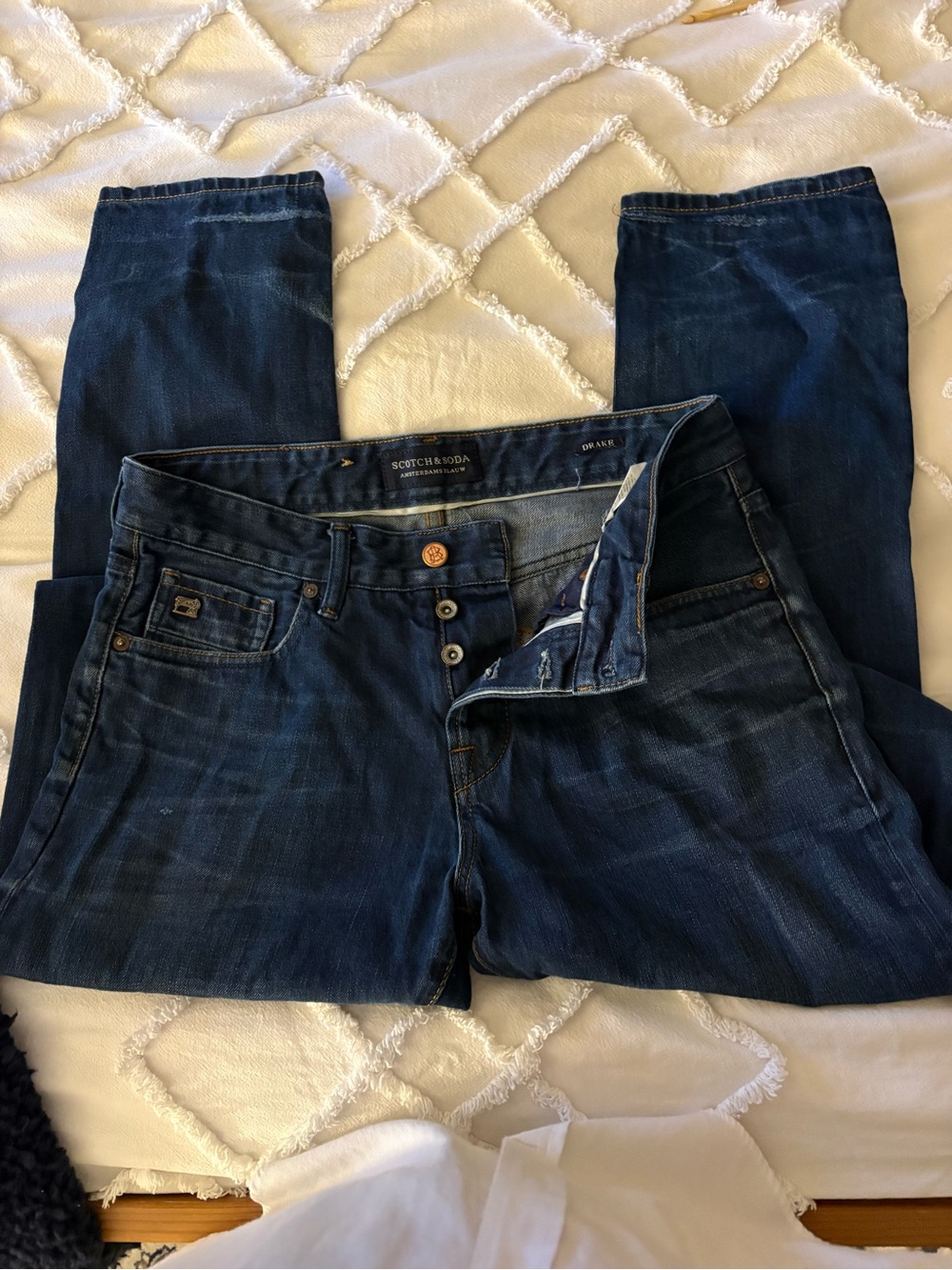 Scotch & Soda Dark Blue Denim Jeans